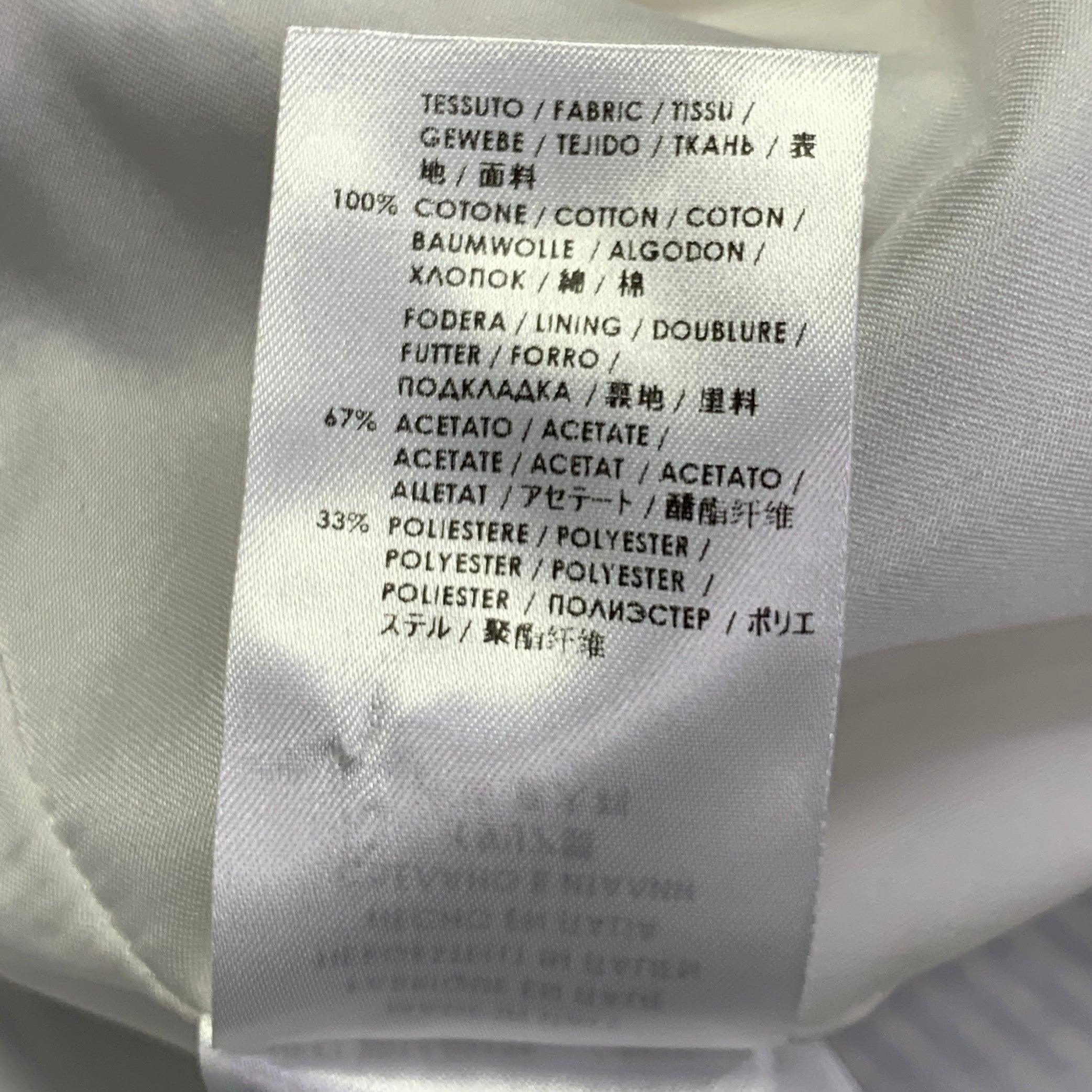 GUCCI Größe XS Weiß Hellblau Seersucker Baumwolle Streifen Einreihig Anzug im Angebot 6