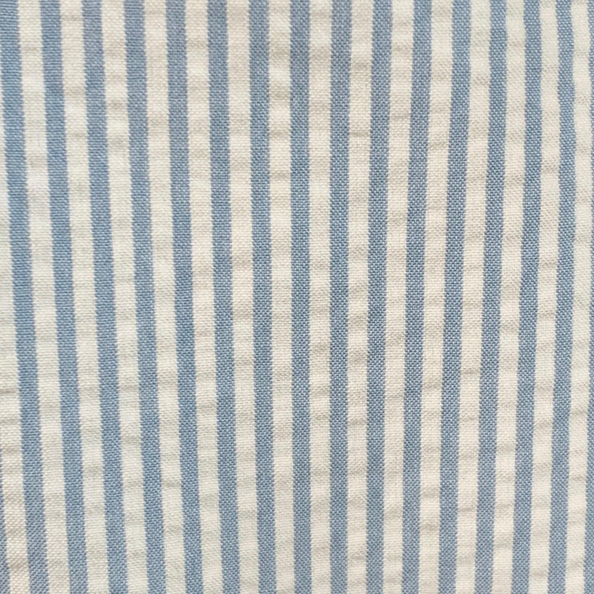 GUCCI Größe XS Weiß Hellblau Seersucker Baumwolle Streifen Einreihig Anzug (Beige) im Angebot
