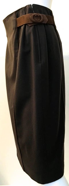 Gucci Skirt w/ Leather Belt - Rare