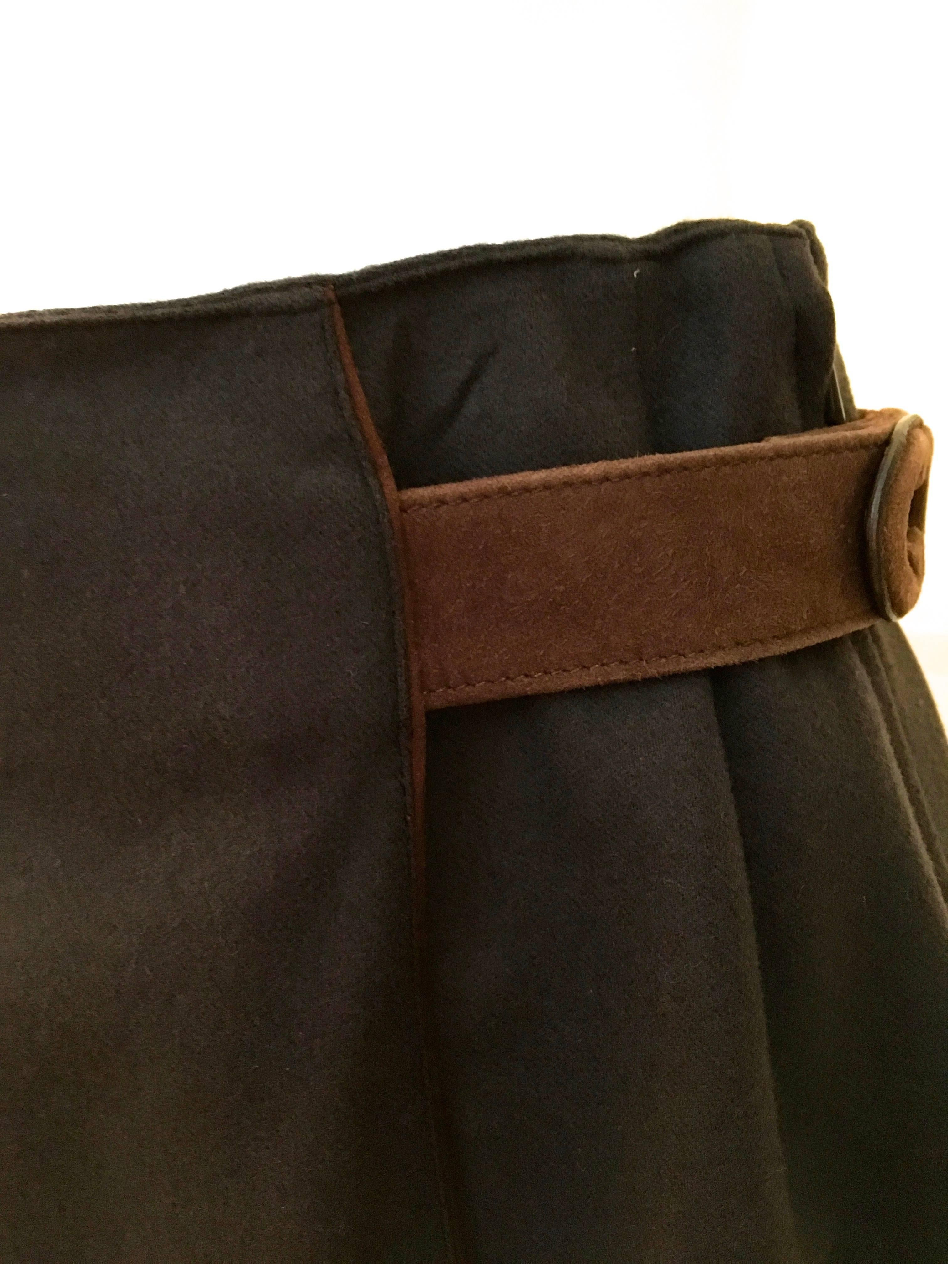 Black Gucci Skirt w/ Leather Belt - Rare For Sale