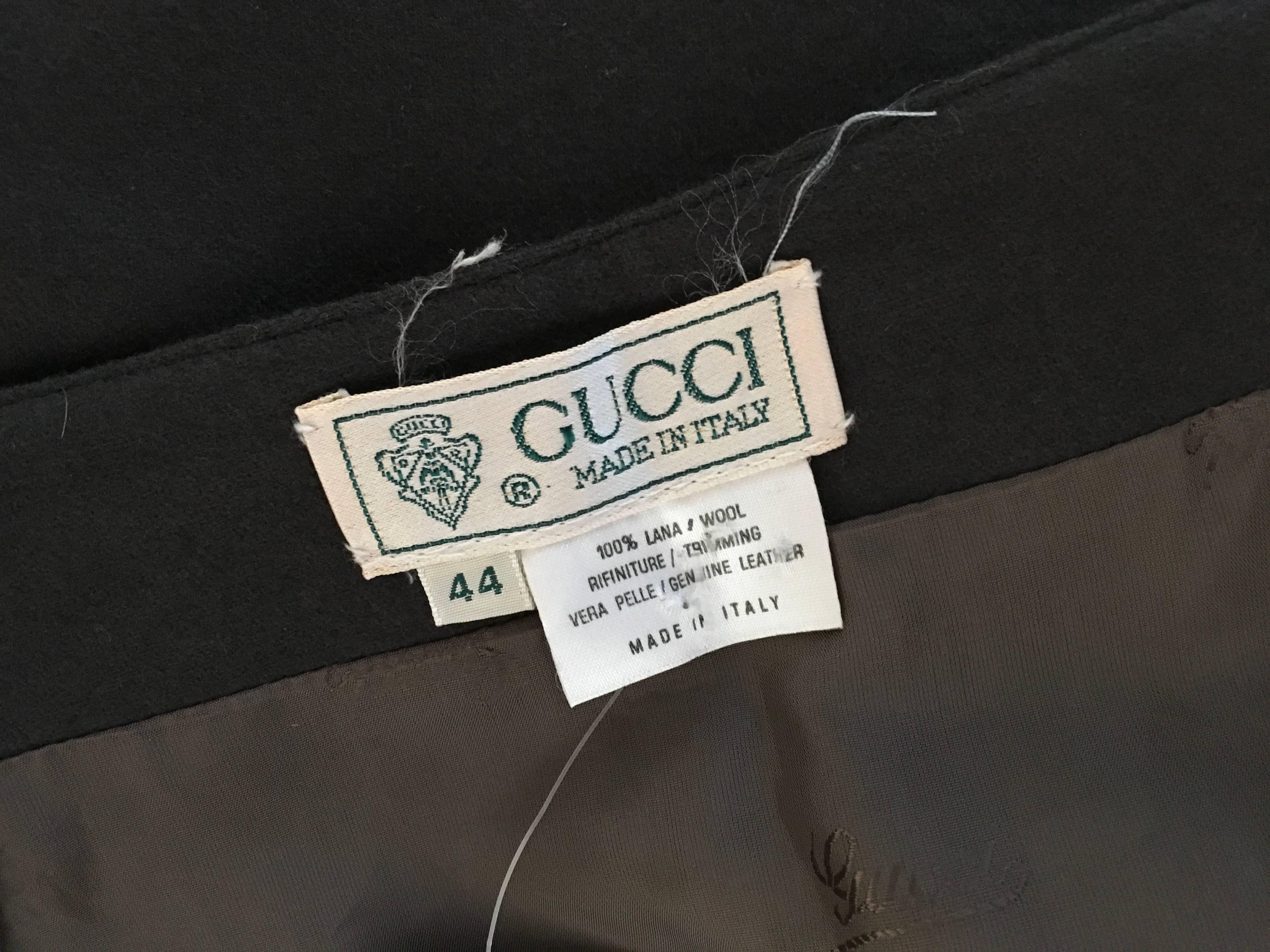 Gucci Skirt w/ Leather Belt - Rare For Sale 5