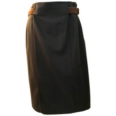 Gucci Skirt w/ Leather Belt - Rare