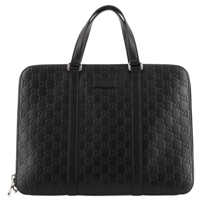 GUCCI Italian VINTAGE Burgundy Leather HARD SIDE BRIEFCASE Work Bag