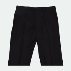 Gucci Slim Fit Men's Black Wool Pants Size IT46-S, Excellent Condition