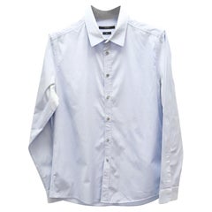 Camicia Gucci slim fit in cotone azzurro
