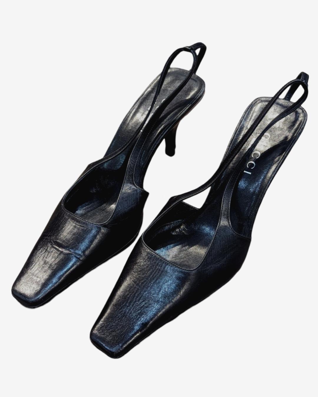 Gucci Slingback G Crystal by Tom Ford In Good Condition In GOUVIEUX, FR