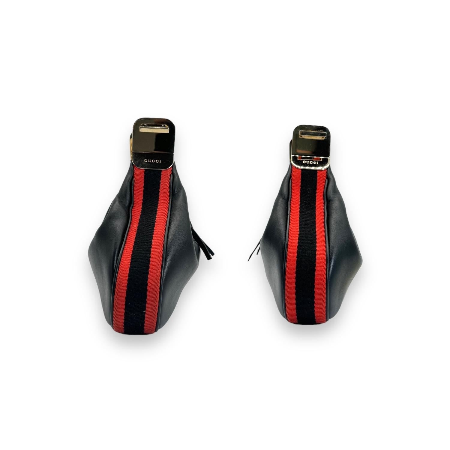 Gucci Small Attache Black Calfskin Leather Crossbody Bag For Sale 1