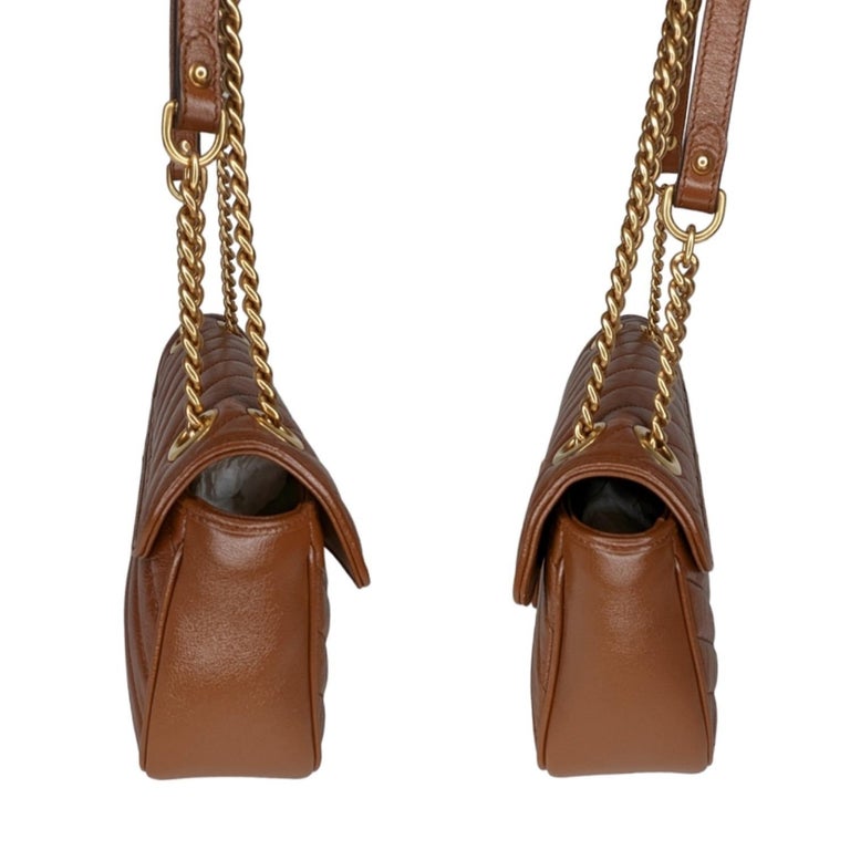 Gucci Small GG Marmont Matelassé Shoulder Bag In Excellent Condition In Scottsdale, AZ