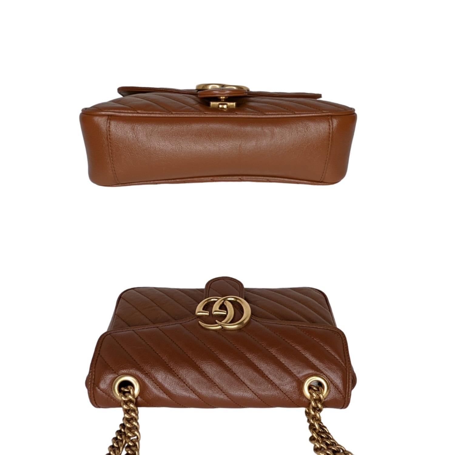 Women's Gucci Small GG Marmont Matelassé Shoulder Bag