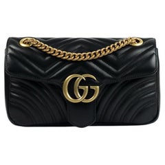 GUCCI, Small Marmont in black leather