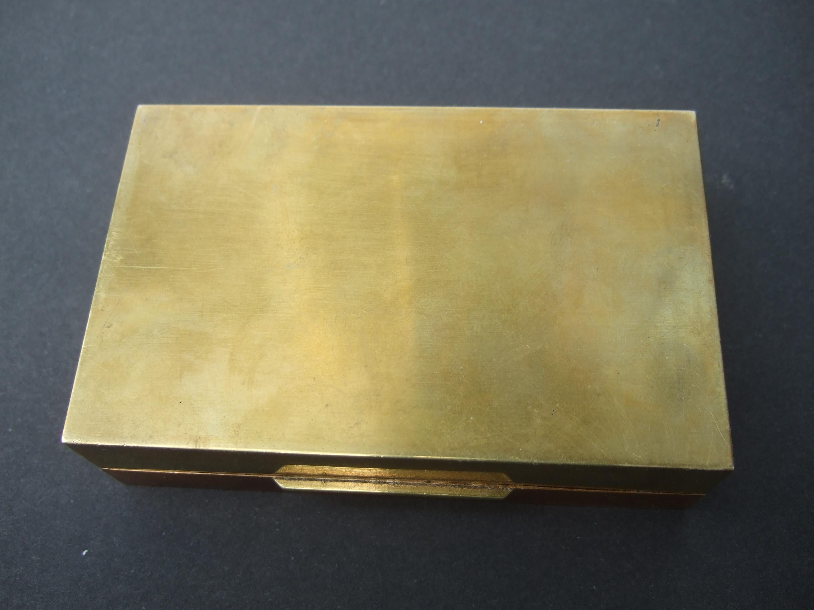 GUCCI Small Mixed Metal Cloisonne' Enamel Tiny Trinket Box c 1970s For Sale 6