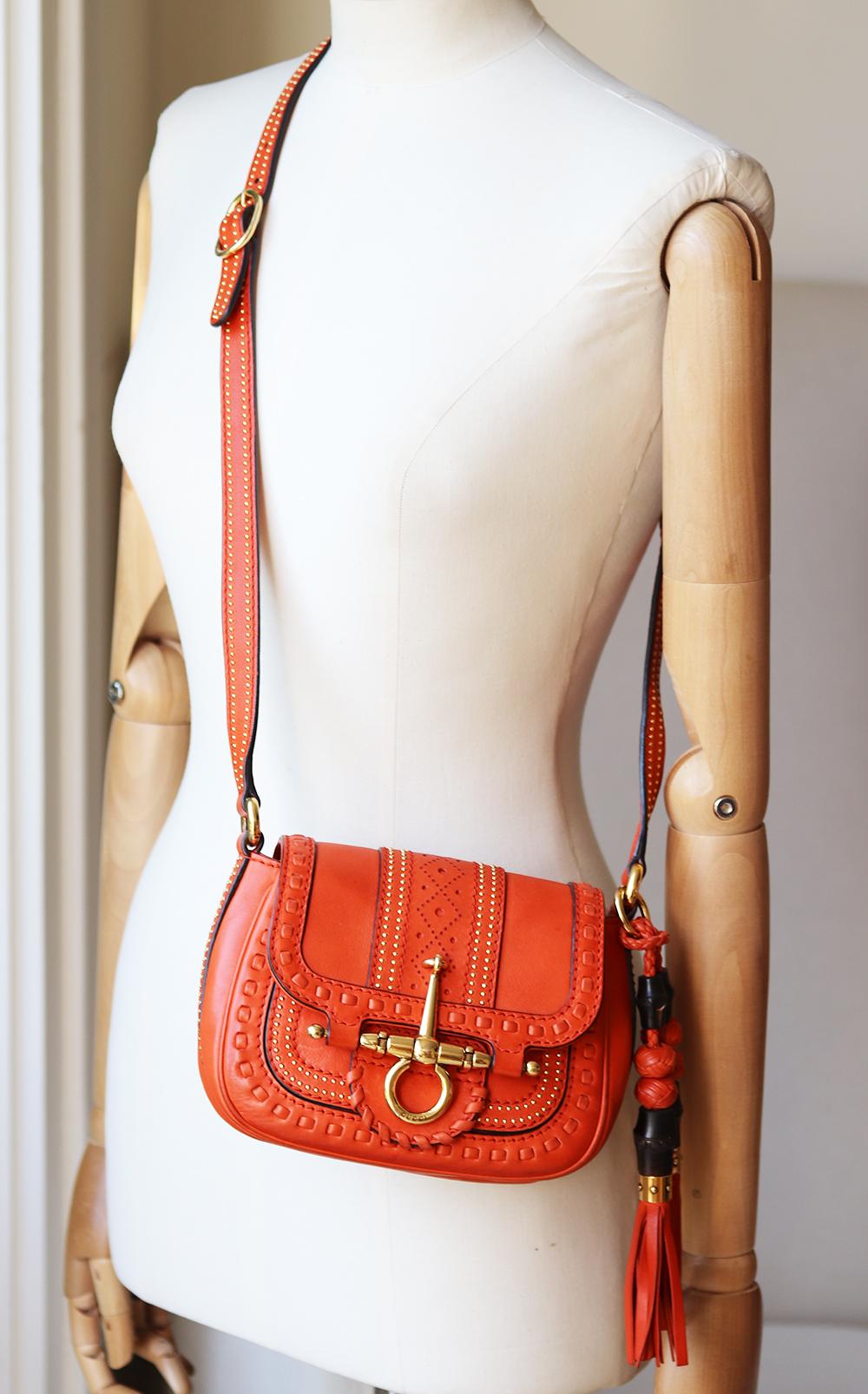 Gucci Snaffle Bit Leather Shoulder Bag 2