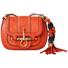 Used Gucci Snaffle Bit Leather Shoulder Bag 