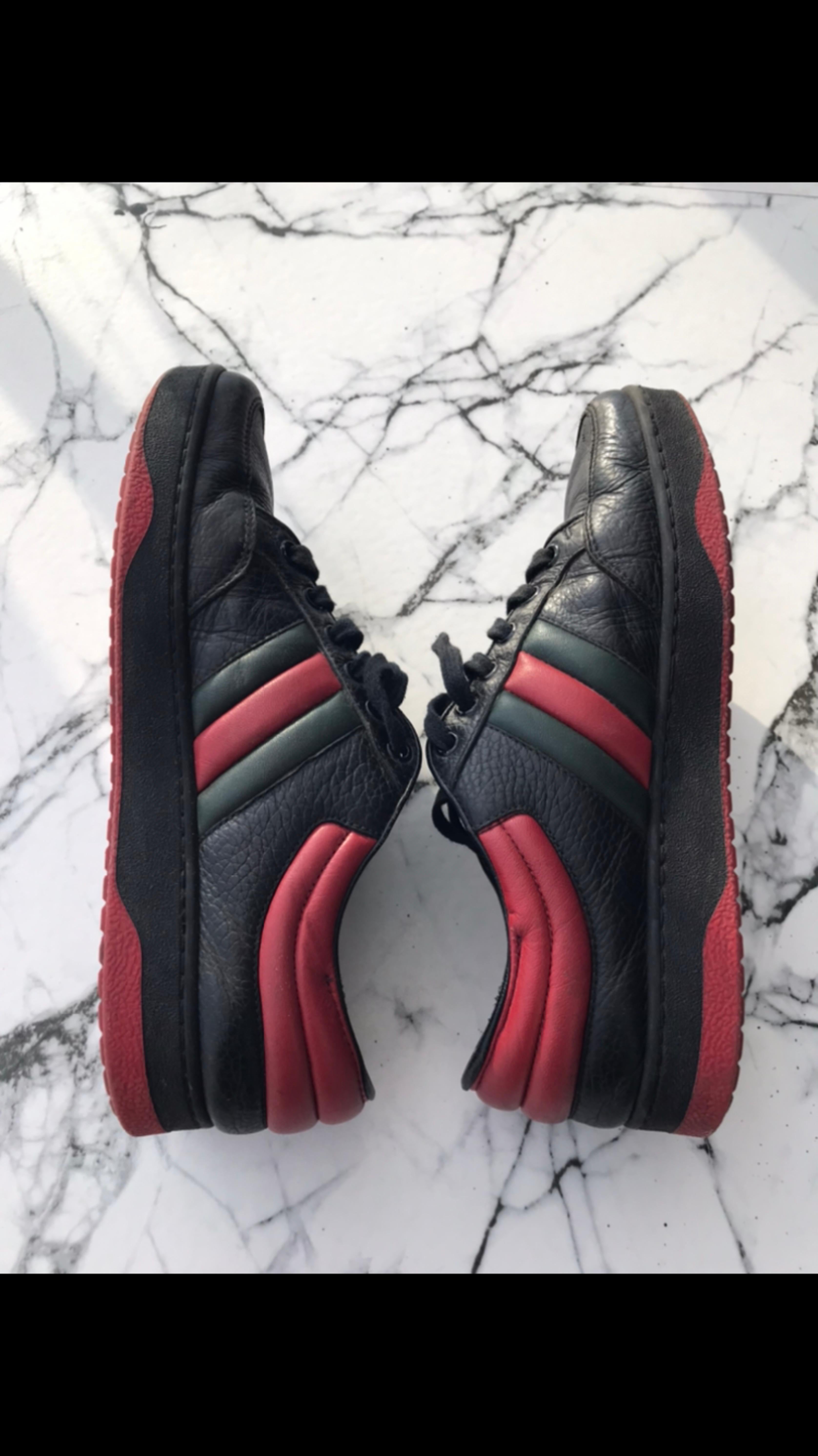 Black Gucci sneakers were previously used in size 7, black color of the product in the photo