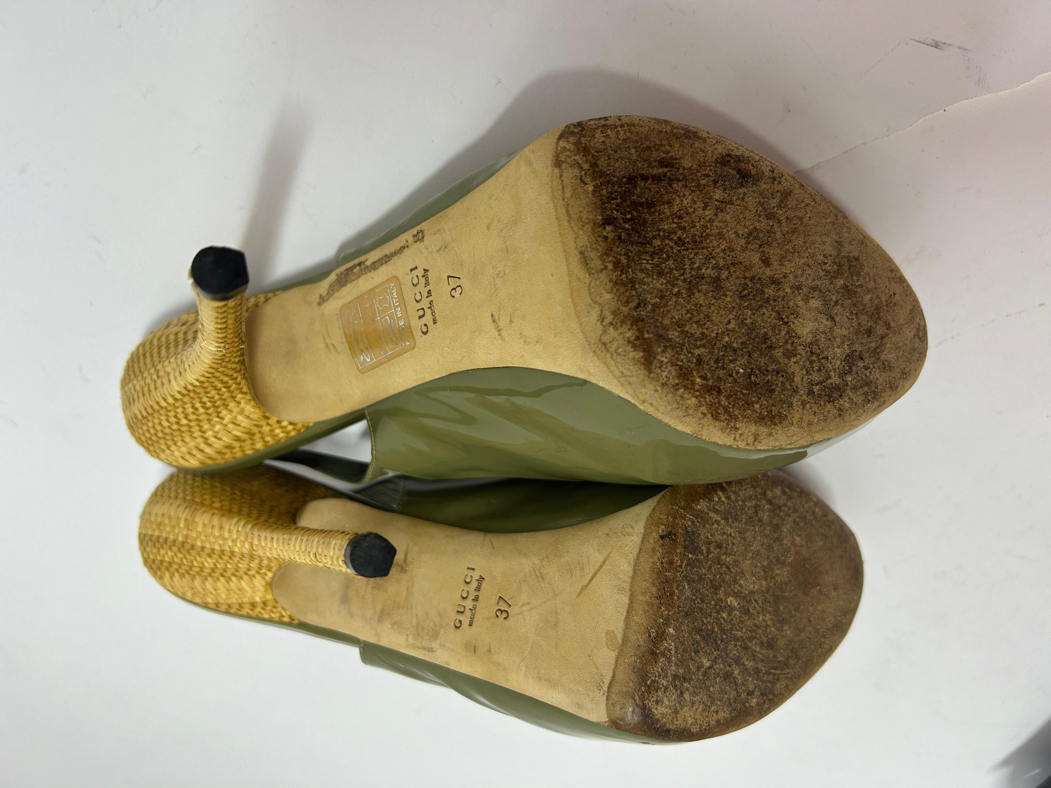 Gucci Sofia Slingback Sandals Size EU 37 10