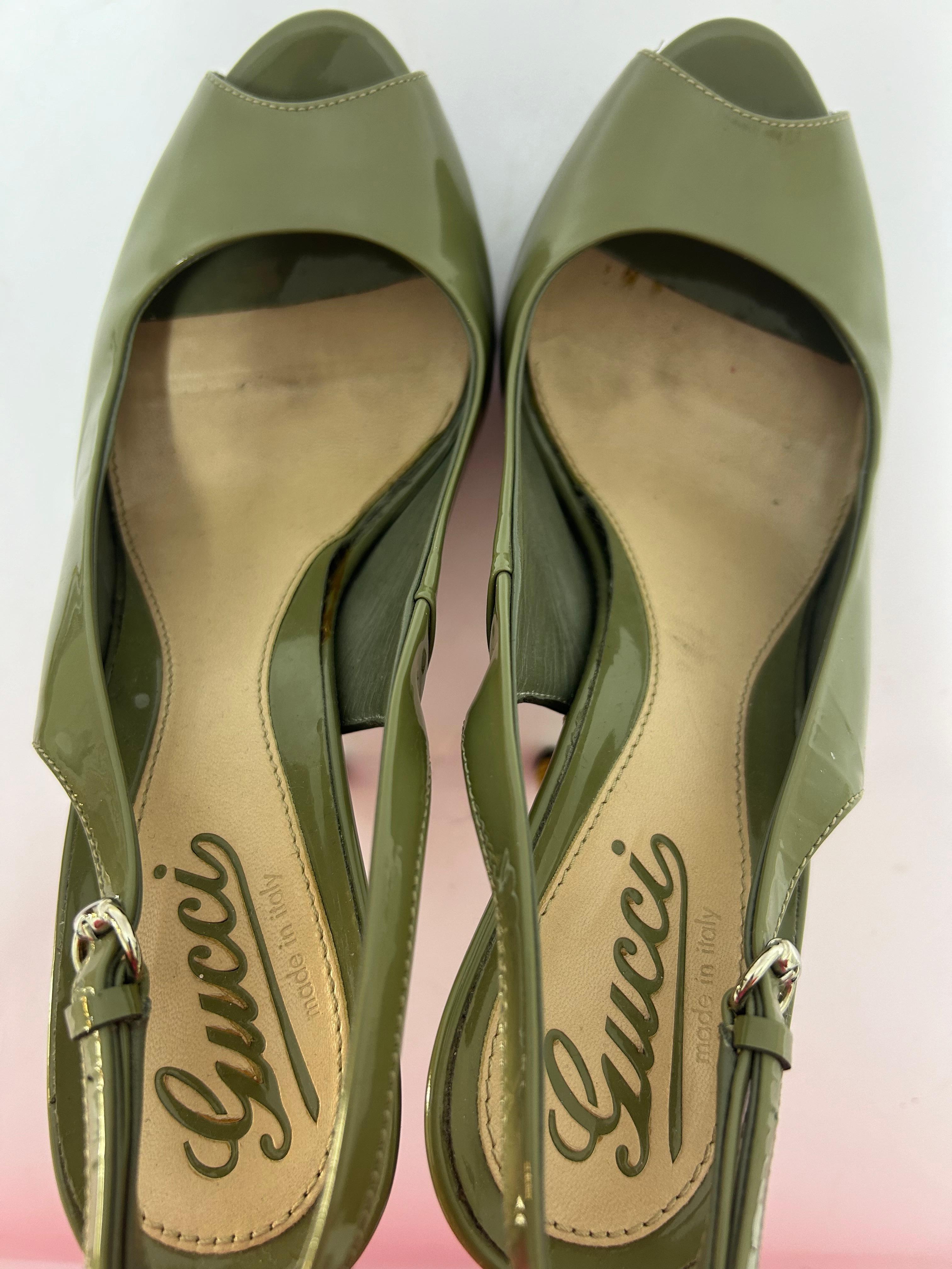 Gucci Sofia Slingback Sandals Size EU 37 11