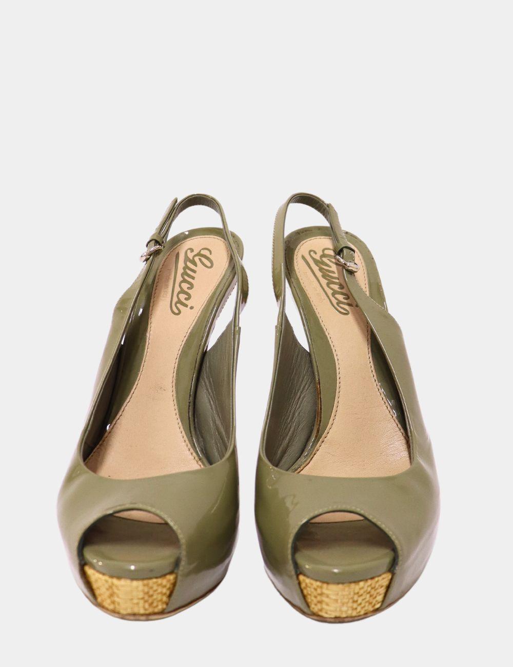 Gucci Sofia Slingback Sandals Size EU 37 In Fair Condition In Amman, JO