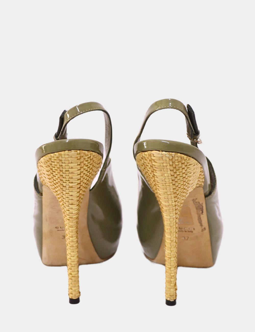 Women's Gucci Sofia Slingback Sandals Size EU 37