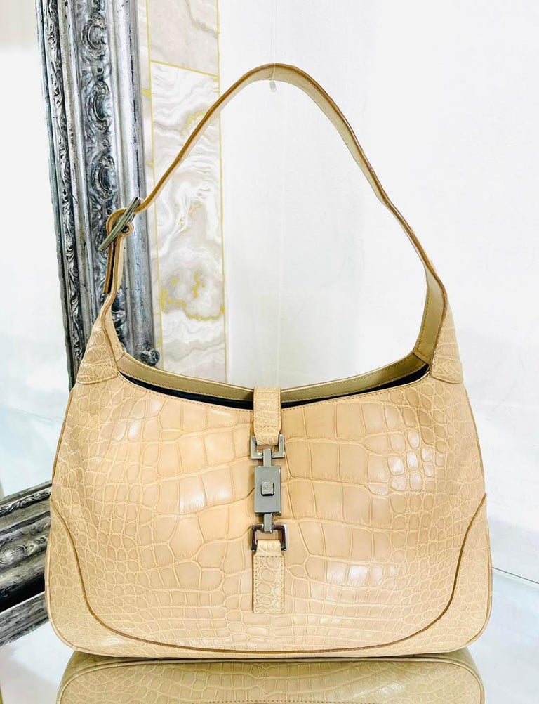 Bolso Jackie de piel de cocodrilo suave de Gucci en venta en