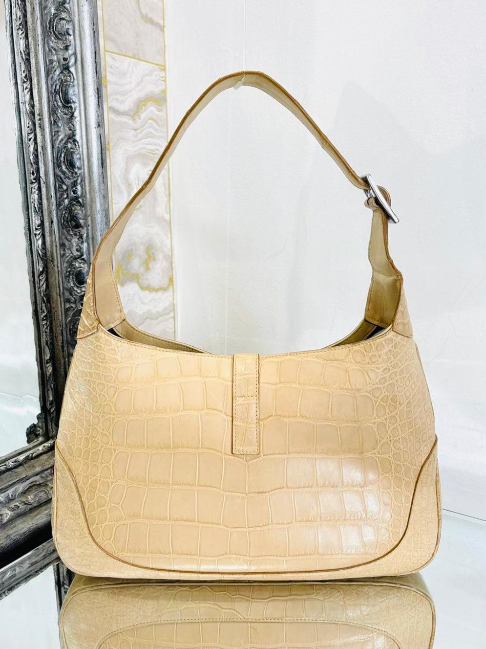 Gucci Soft Crocodile Skin Jackie Bag For Sale 1