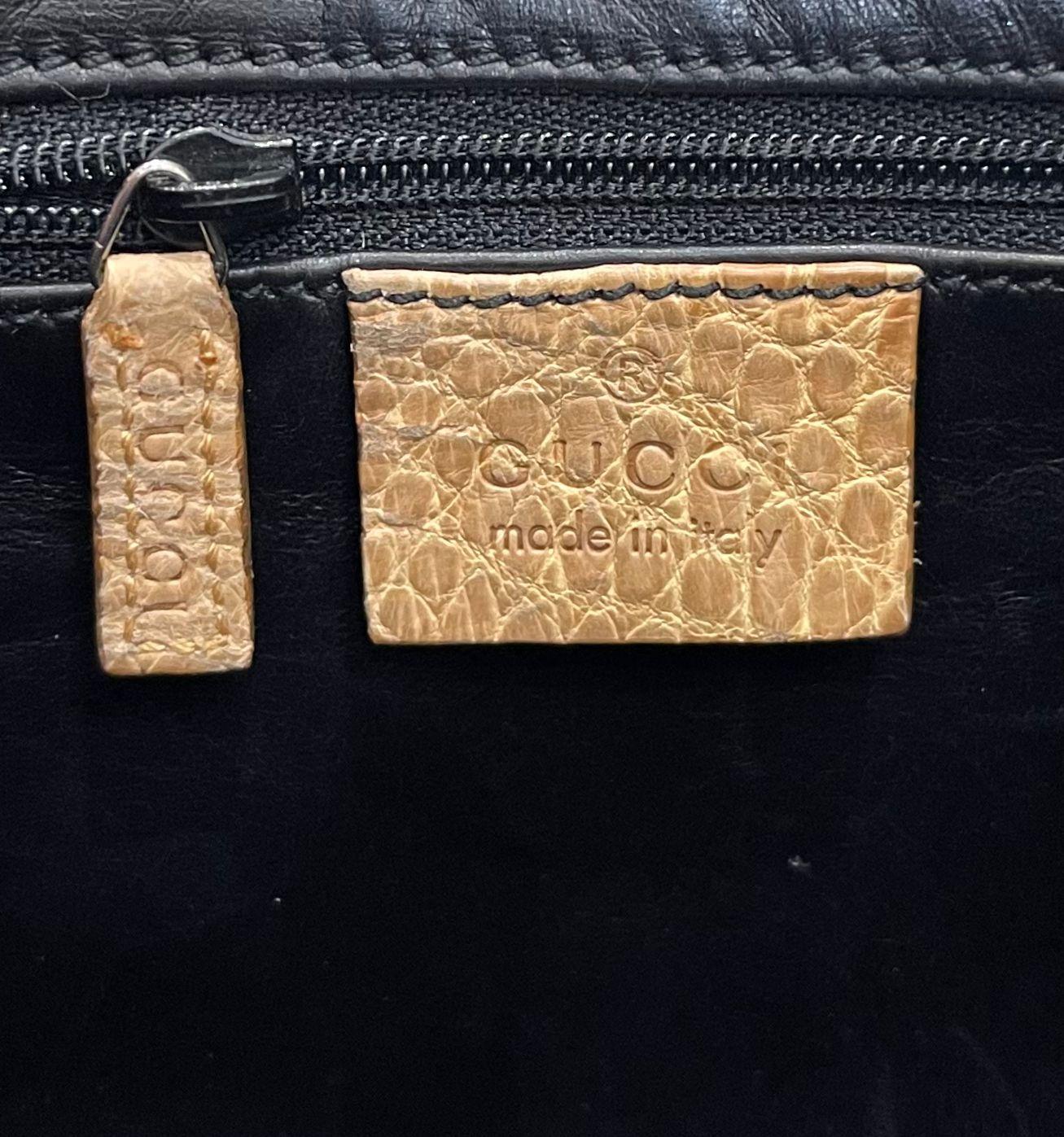 Gucci Soft Crocodile Skin Jackie Bag For Sale 4