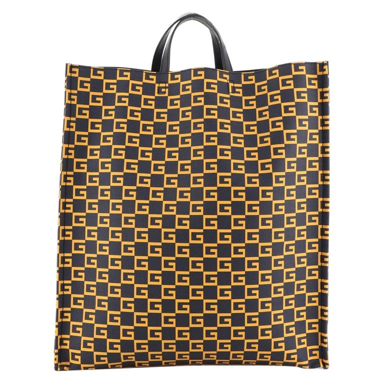 Gucci Soft Open Tote Printed Coated Canvas Tall 