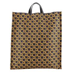 Gucci Soft Open Tote Printed Coated Canvas Tall