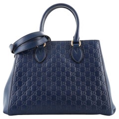 Gucci Soft Signature Convertible Top Handle Bag Guccissima Leder groß