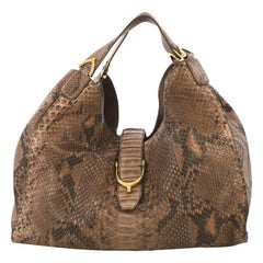 Gucci Soft Stirrup Tote Python Large