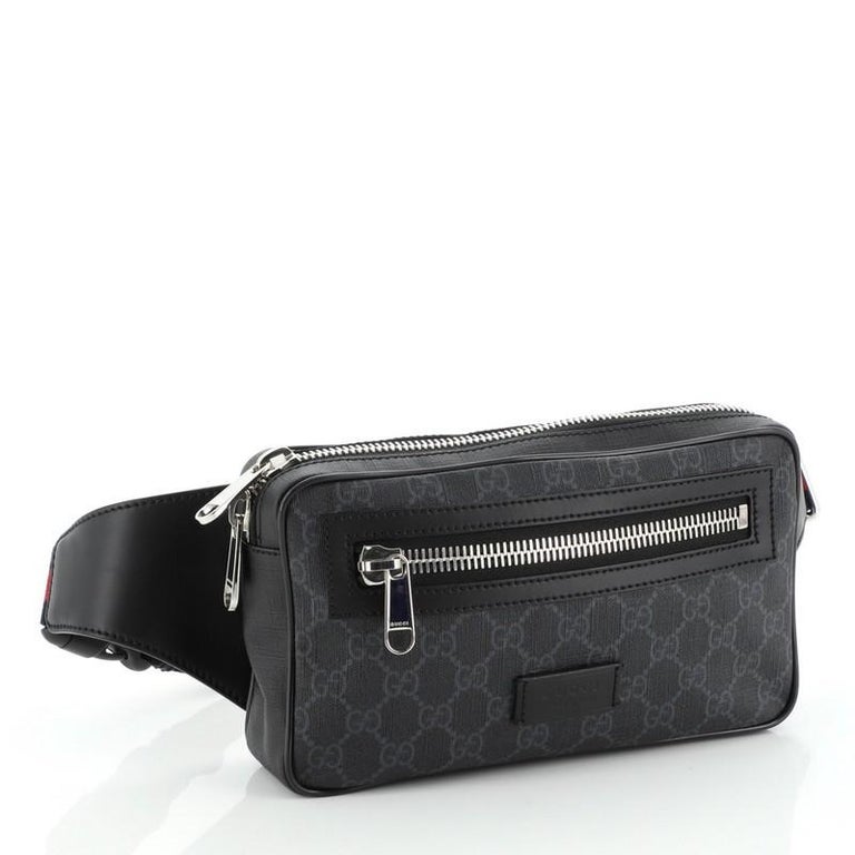 Gucci Soft Zip Belt Bag GG Coated Canvas Small For Sale at 1stDibs