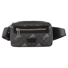 Gucci Soft Zip Belt Bag Printed GG Coated Canvas Small