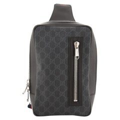Gucci Soft Zip Sling Bag GG Coated Canvas Small