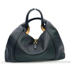Gucci Softbit Maxi Shoulder Bag Black Calfskin Leather
