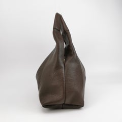 Gucci Softbit Maxi Shoulder Bag Dark Brown Calfskin Leather