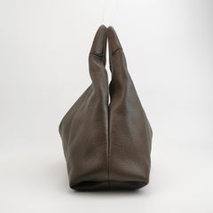 Gucci Softbit Maxi Shoulder Bag Dark Brown Calfskin Leather