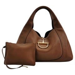 Borsa a tracolla Gucci Softbit Maxi in pelle di vitello marrone chiaro 2024