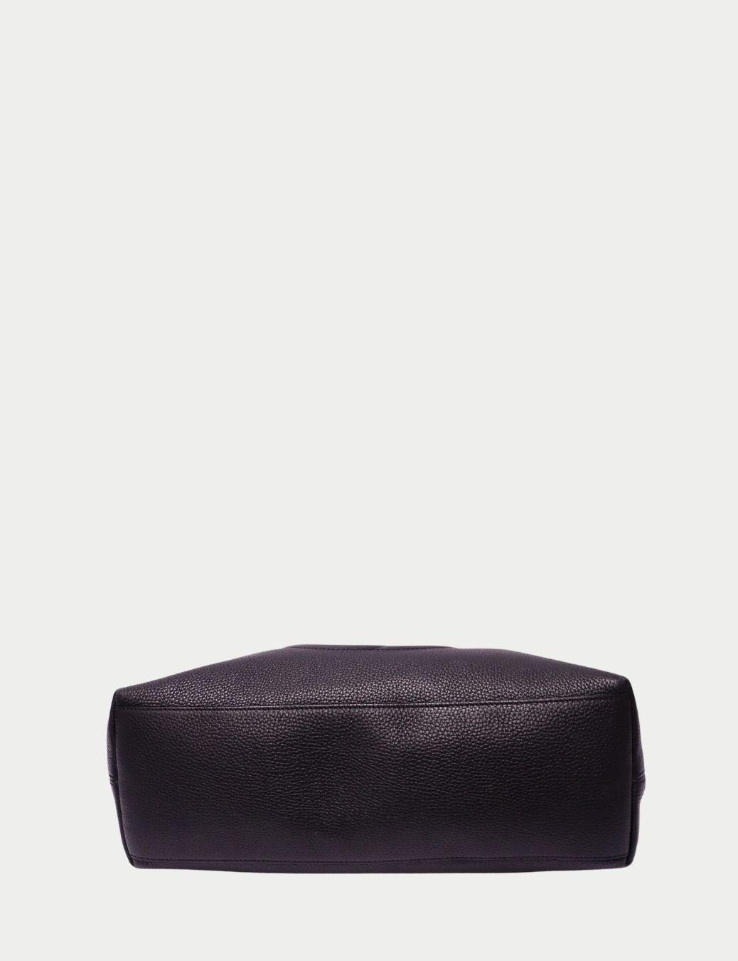 Nero Gucci Soho - Borsa a tracolla a catena in pelle nera con nappina in vendita