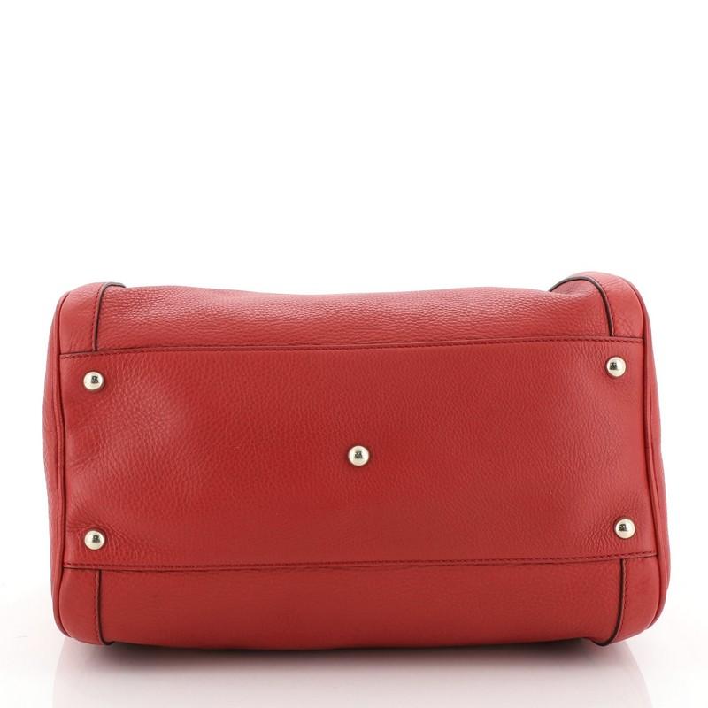 Gucci Soho Boston Bag Leather In Good Condition In NY, NY