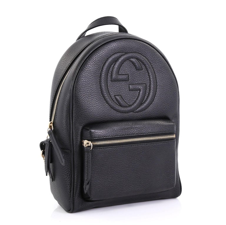 Gucci Soho Chain Backpack Leather at 1stdibs