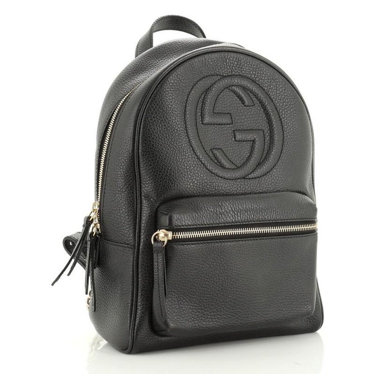 Gucci Soho Chain Backpack Leather at 1stdibs