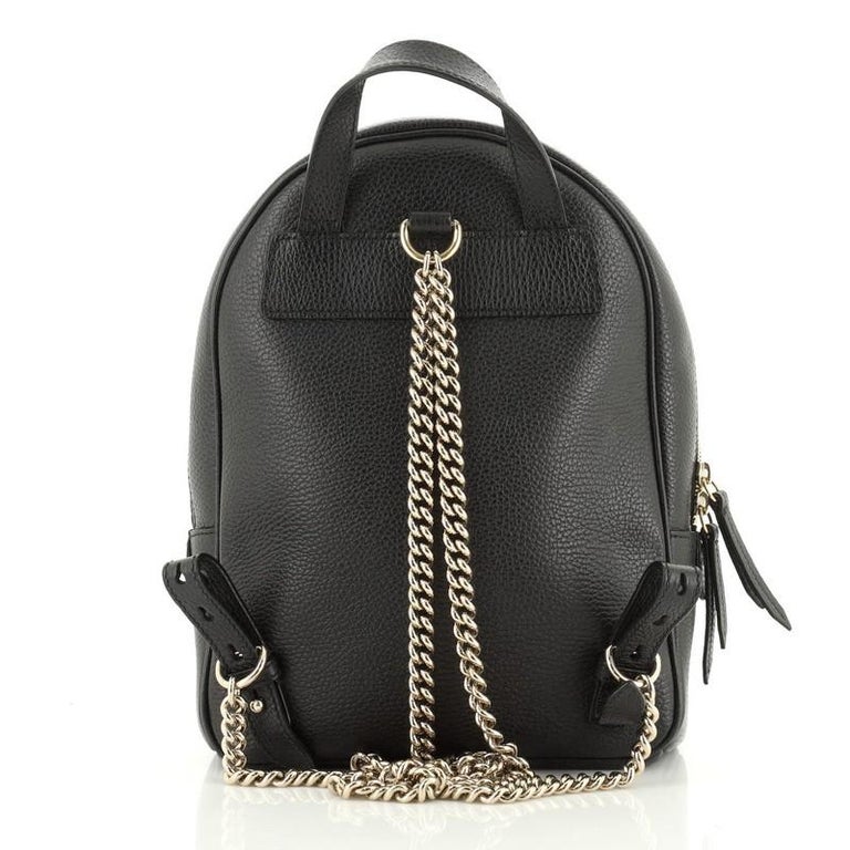 Gucci Soho Chain Backpack Leather at 1stDibs