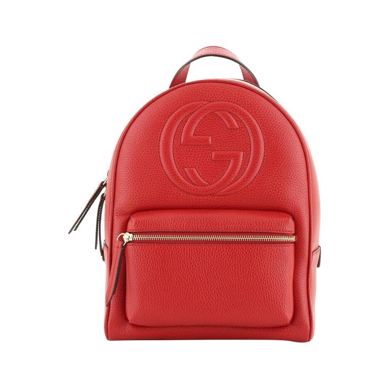 Gucci Soho Chain Backpack Leather For Sale at 1stdibs