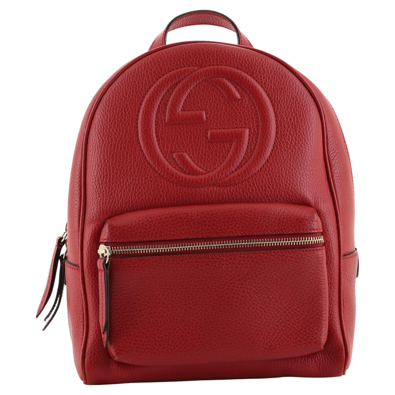 leather gucci backpack