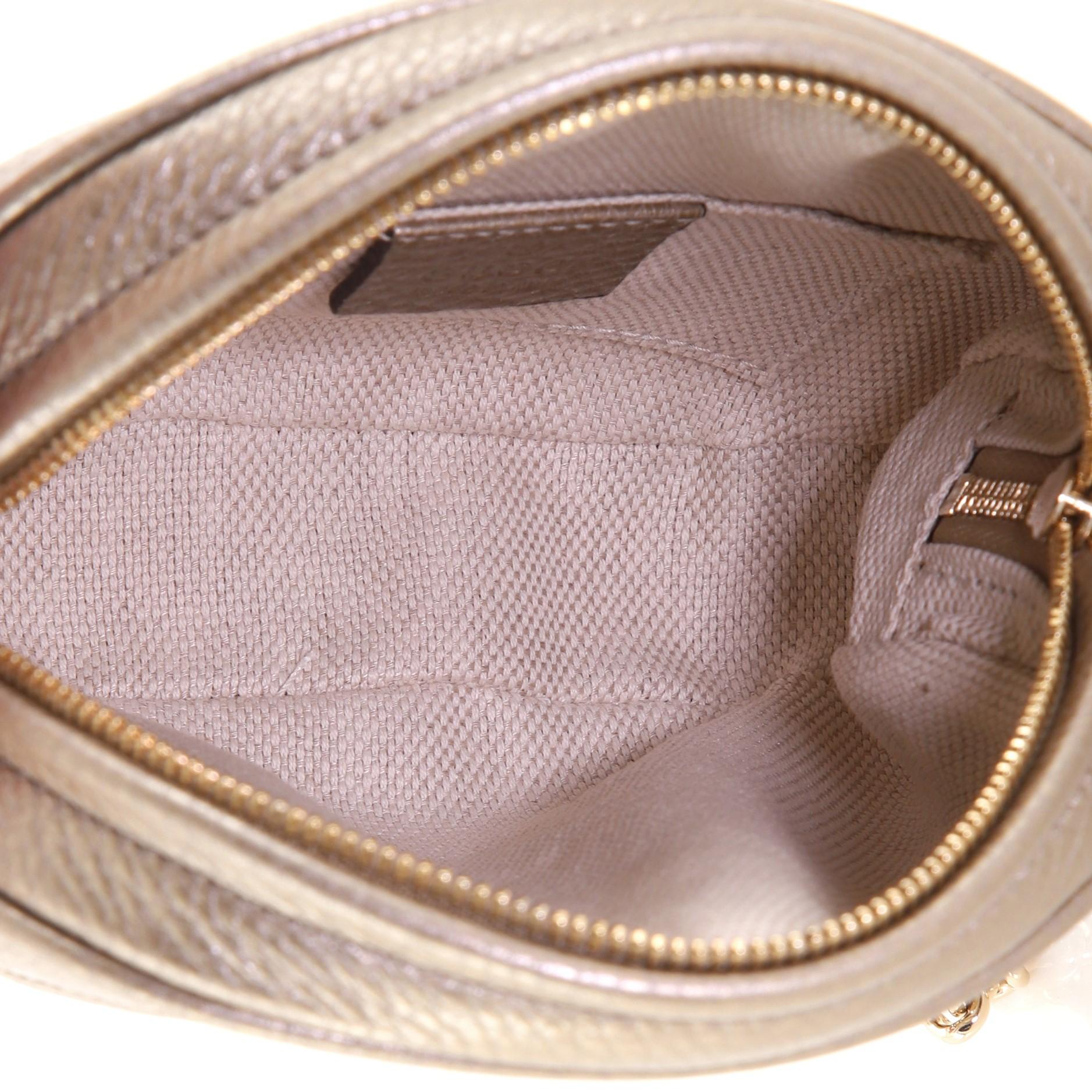 Brown Gucci Soho Chain Bag Leather Mini