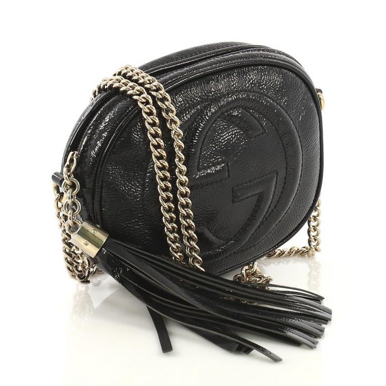 Gucci Soho Chain Bag Patent Mini at 1stDibs
