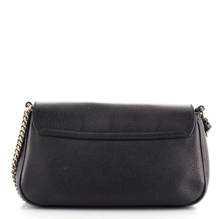 Gucci Soho Chain Crossbody Bag Leather Medium at 1stDibs
