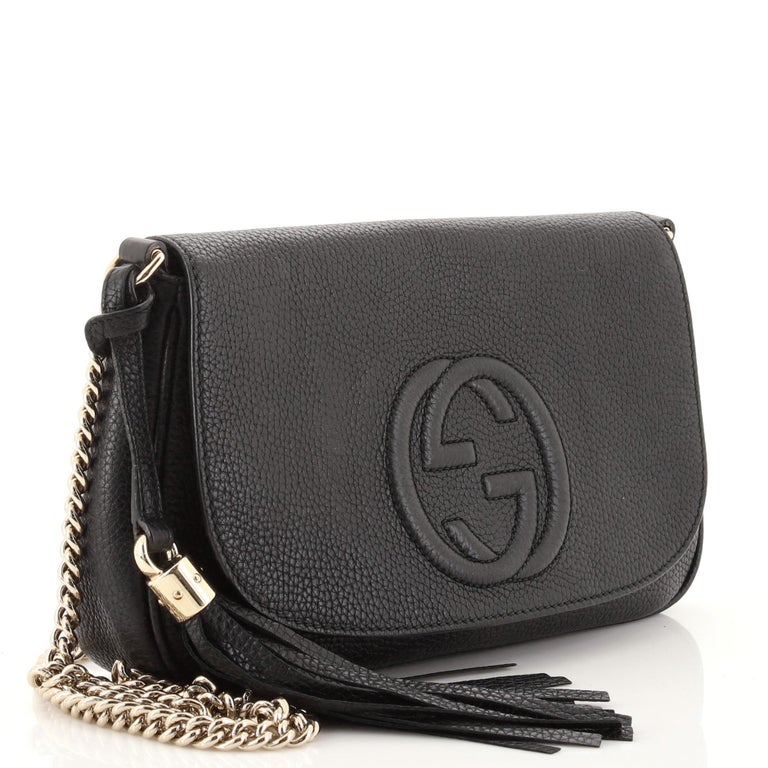 Gucci Soho Chain Crossbody Bag Leather Medium at 1stDibs