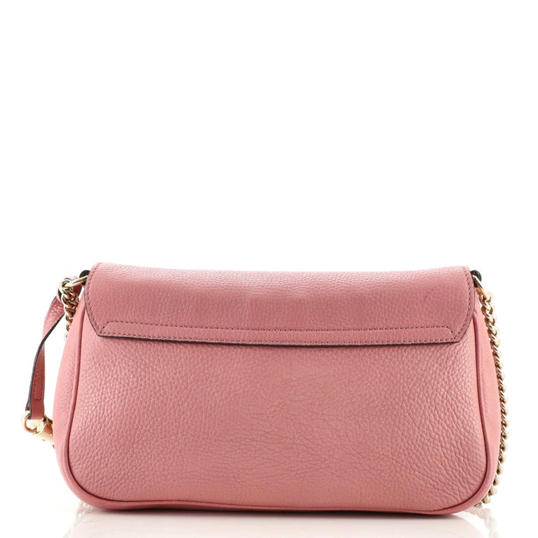 Gucci Soho Chain Crossbody Bag Leather Medium For Sale at 1stDibs
