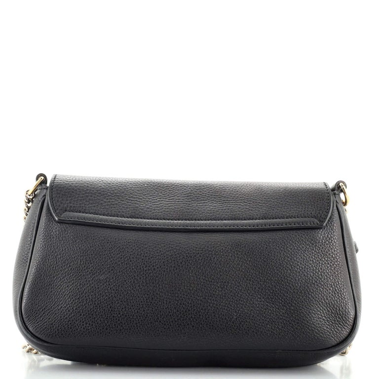 Gucci Soho Chain Crossbody Bag Leather Medium For Sale at 1stDibs