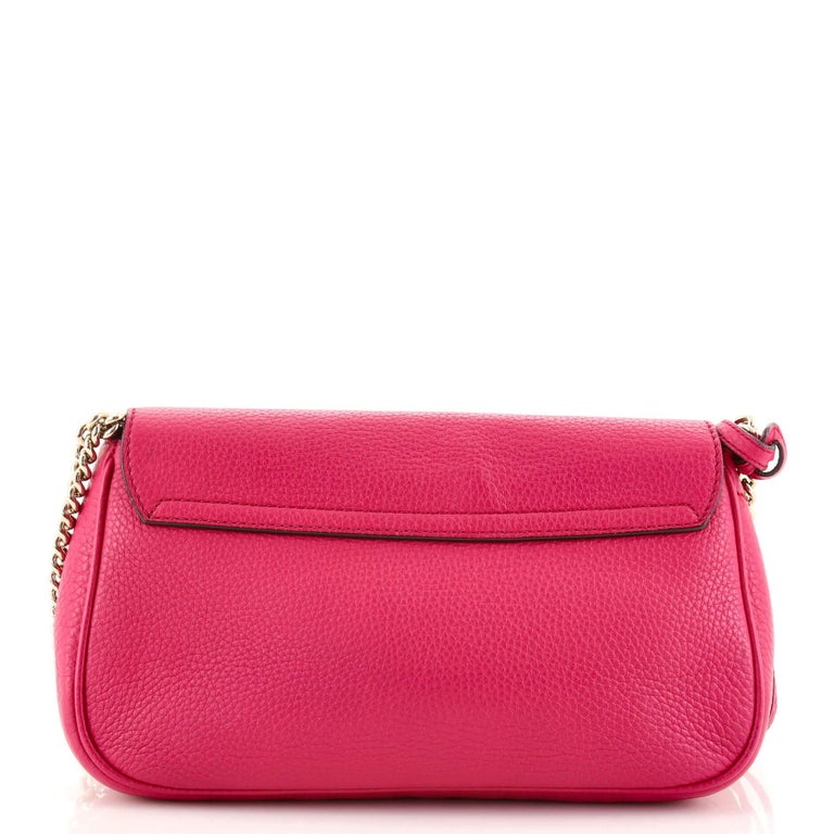Gucci Soho Chain Crossbody Bag Leather Medium For Sale at 1stDibs